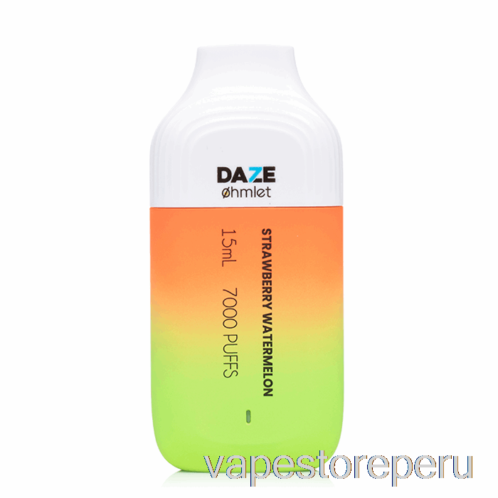 Vape Desechable 7 Daze Ohmlet 7000 0% Cero Nicotina Desechable Fresa Sandía